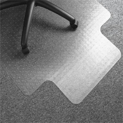 Floortex Computex Anti-Static Vinyl Lipped Chair Mat for Carpets up to 3/8" - 36" x 48", Clear, FLR319226LV