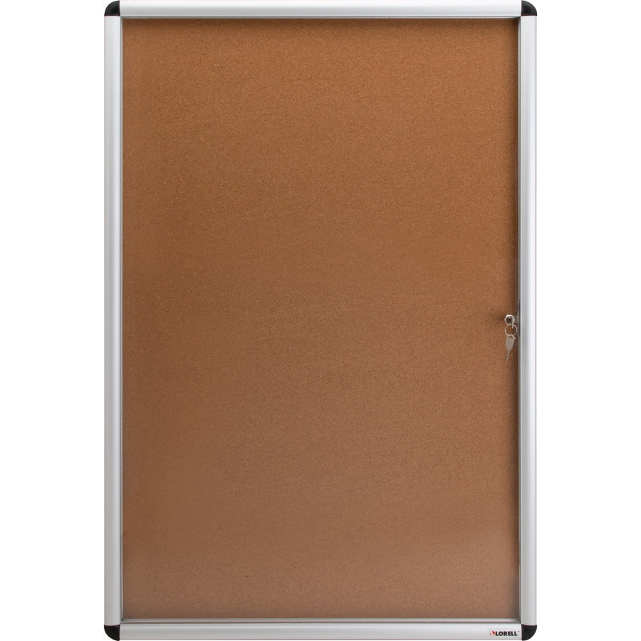 Lorell Enclosed Cork Bulletin Board, Self-healing, LLR42706