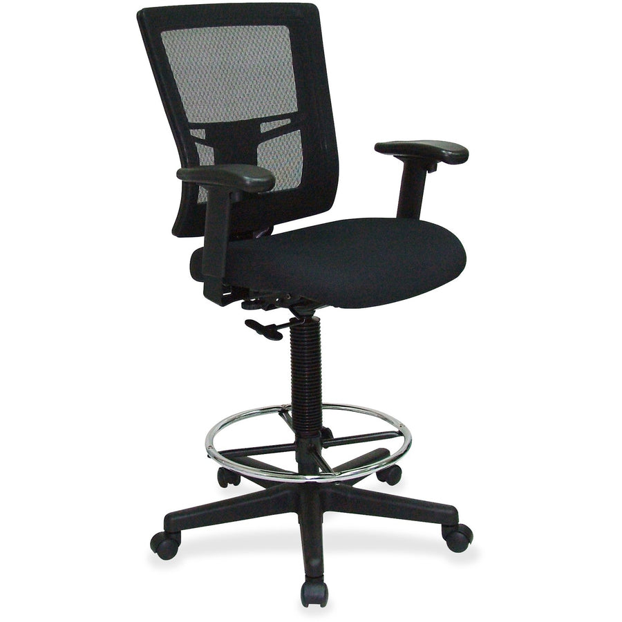 Lorell Mesh Back Drafting Stool, 27" x 48", Black, LLR43100