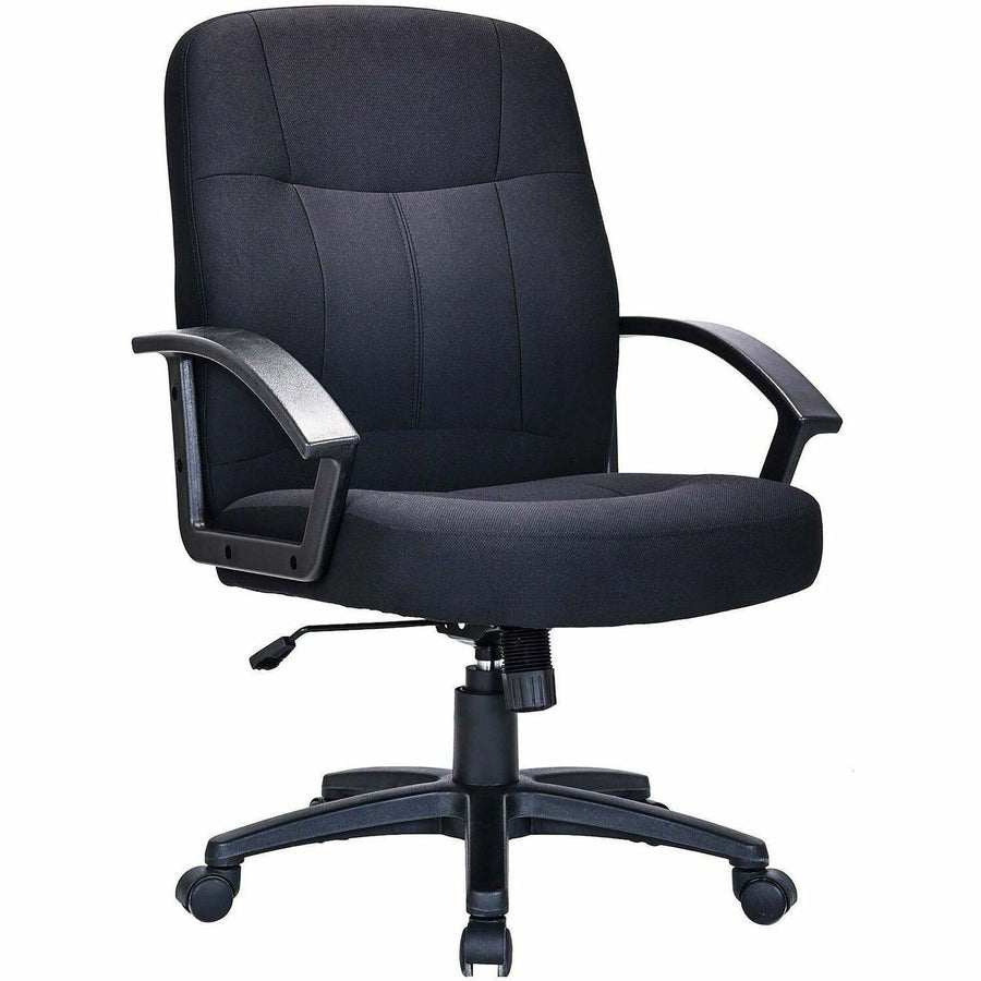 Lorell Executive Upholstered Mid-Back Chair, 26.3" x 38.5", Tilt Tension, LLR84552
