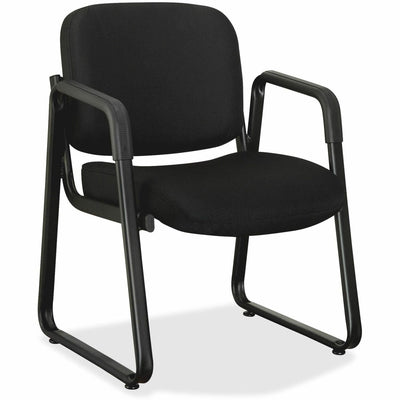 Lorell Upholstered Guest Chair, Black, LLR84576