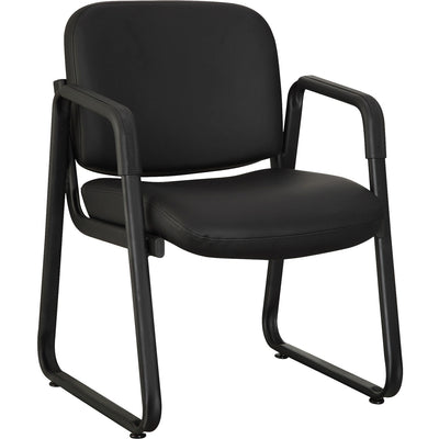 Lorell Upholstered Guest Chair, Black, LLR84577