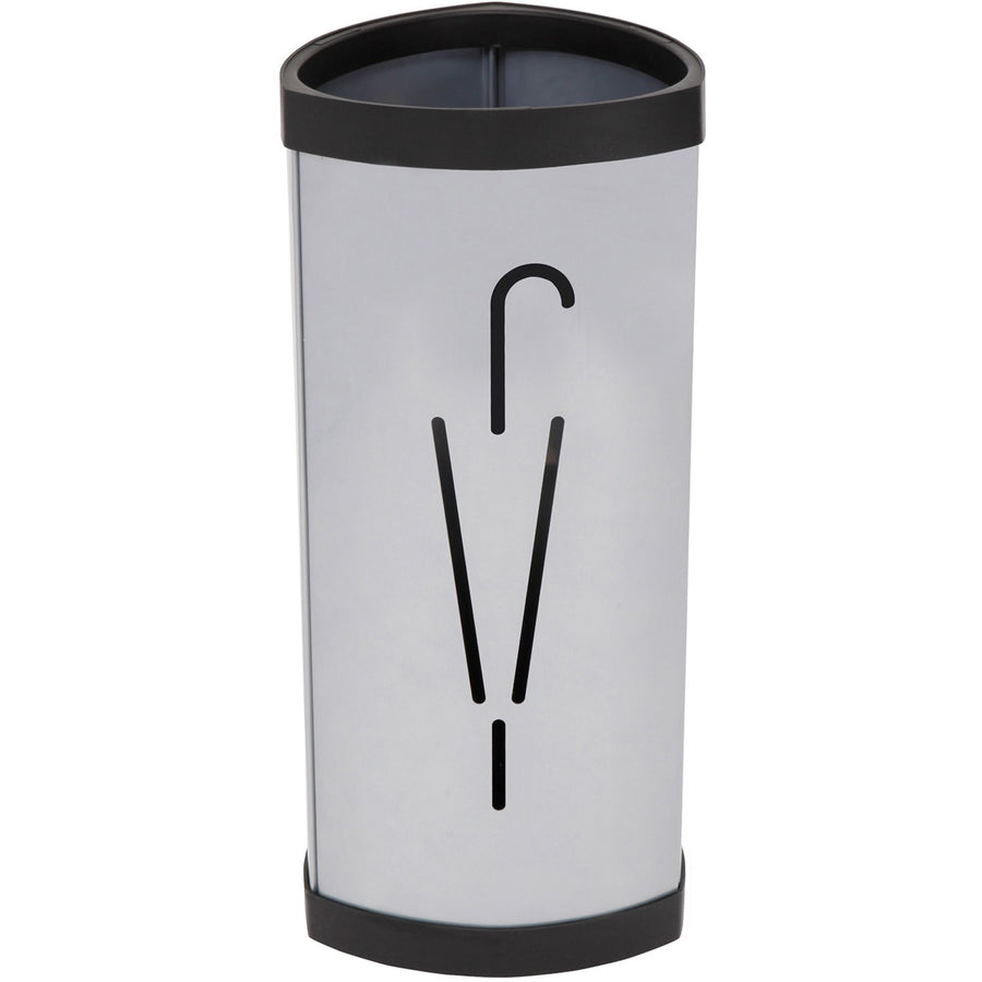 Alba Large Triangular Umbrella Stand, 6.1" x 25.4", Gray, ABS Plastic, Corrosion Resistant, ABAPMTRIA2M