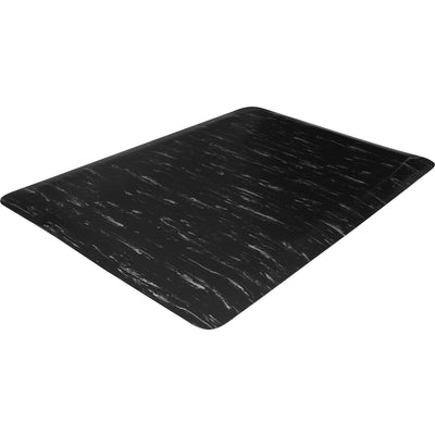 Genuine Joe Marble Top Anti-fatigue Mats, Black Marble, GJO71211