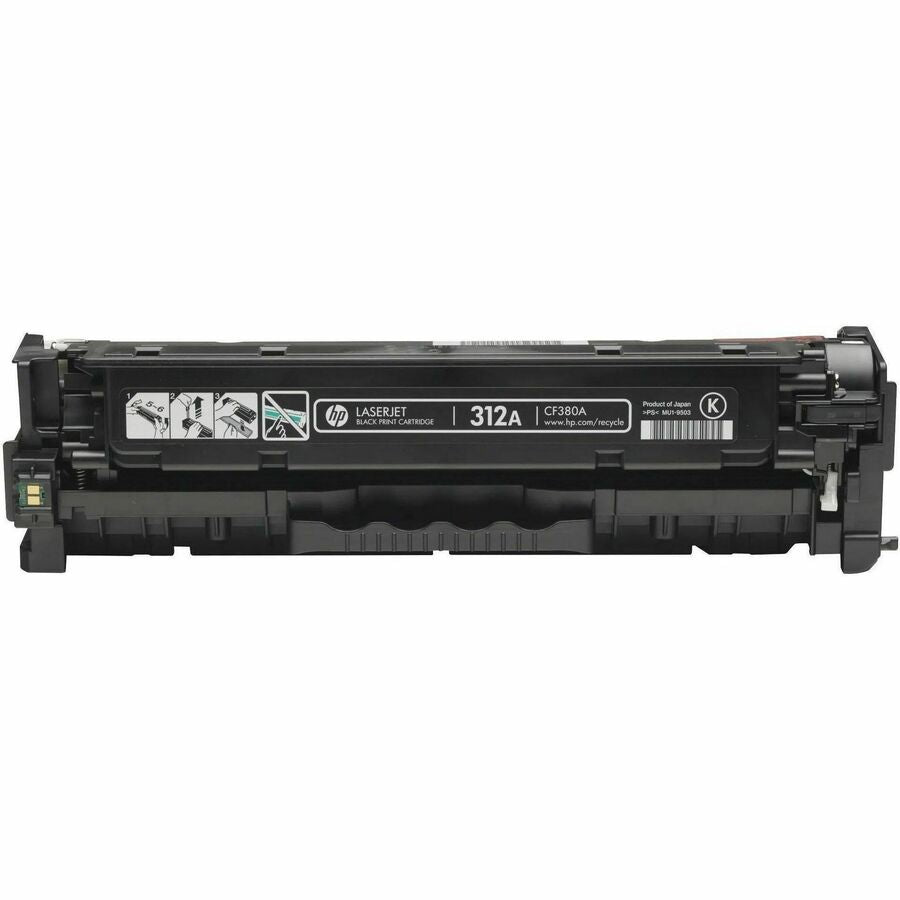 HP 312A (CF380A) Black Original LaserJet Toner Cartridge, HEWCF380A