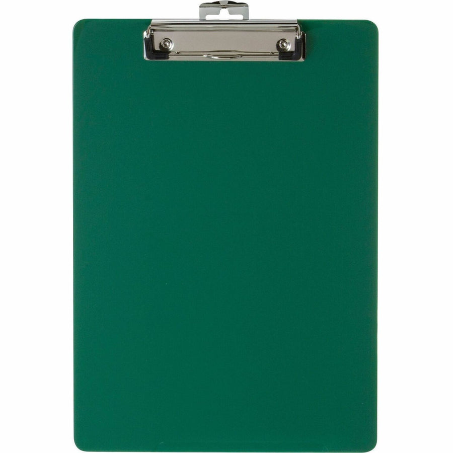 Officemate Low-profile Clip Plastic Clipboard, 9" x 12.5", Green, OIC83063