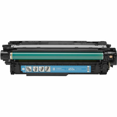 HP 653A (CF321A) Original Laser Toner Cartridge - Single Pack - Cyan -, HEWCF321A
