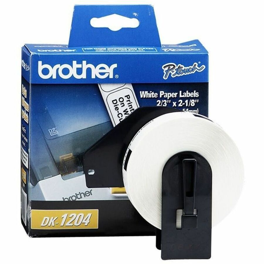 Brother QL Printer Multipurpose Labels, White, 1 Roll — view 1