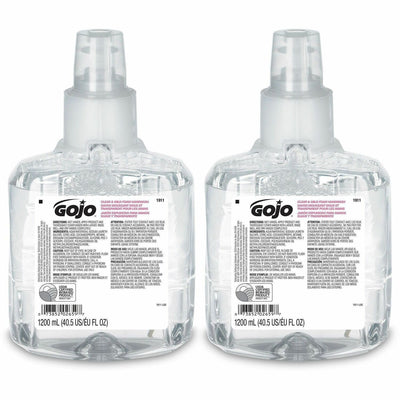 Gojo LTX-12 Clear Mild Foam Handwash Refill, 2 / Carton, GOJ191102CT