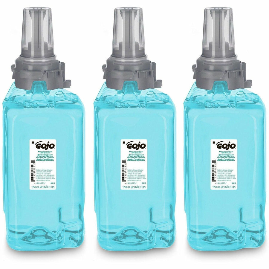 Gojo® ADX-12 Botanical Foam Soap Refill, Green, Bio-based, 3 / Carton, GOJ881603CT