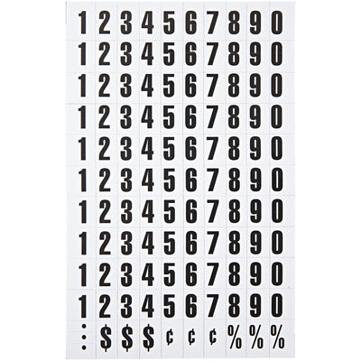 Bi-silque S.A MasterVision Magnetic numbers, Black, 110 / Pack, BVCKT2020