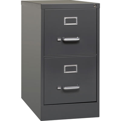 Lorell Fortress Series 26-1/2" Commercial-Grade Vertical File Cabinet, Charcoal, /CT — view 1