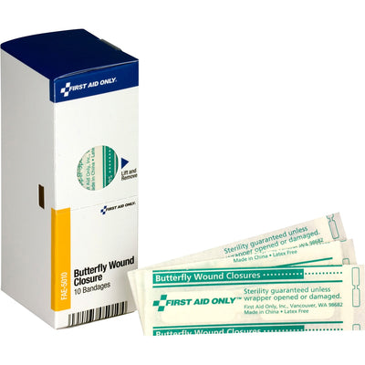 First Aid Only Butterfly Wound Closure Bandages, White, 10 / Box — view 1