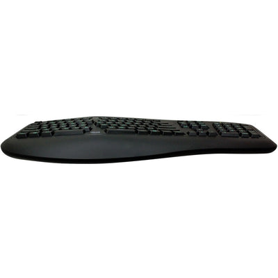 Adesso Color Illuminated Ergonomic Keyboard, Black, /CT — view 1