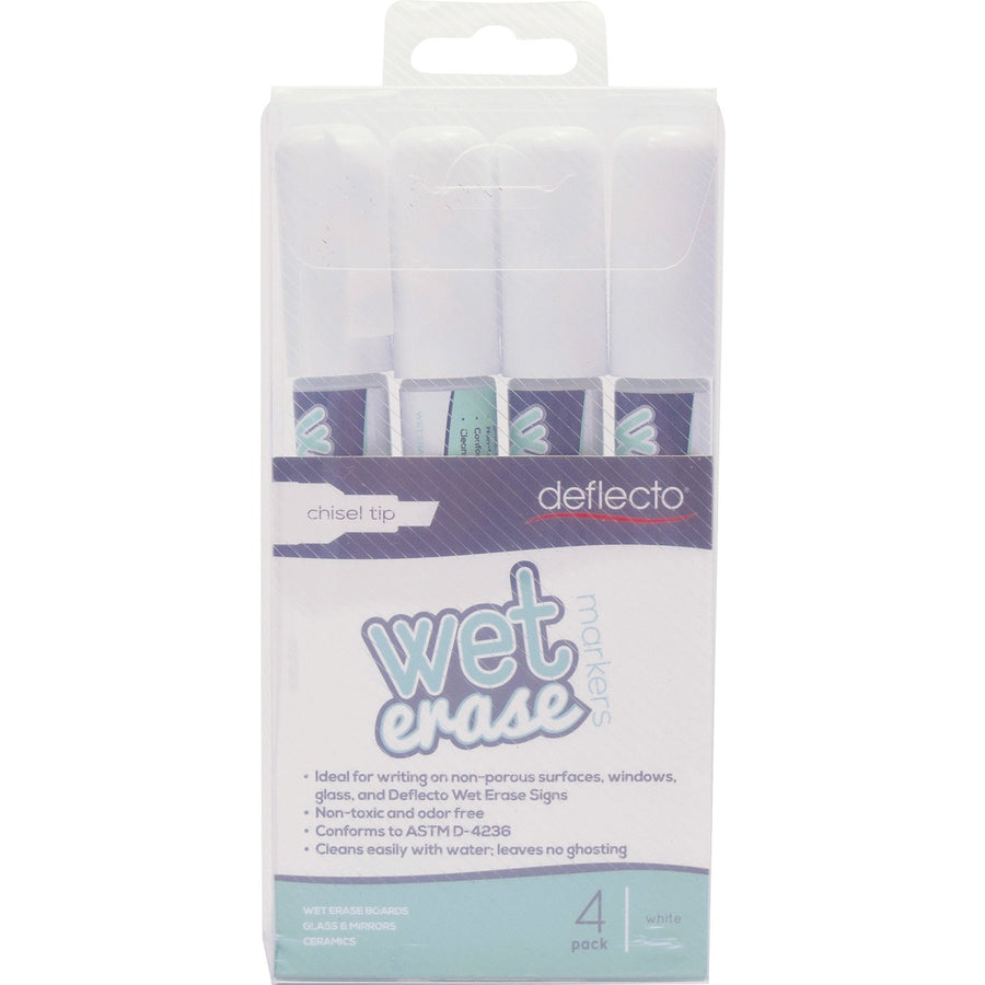 Deflecto Wet Erase Markers, 4 / Pack — view 1