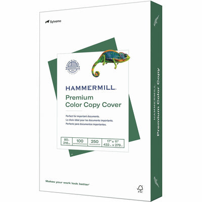 Sylvamo Hammermill Premium Color Copy Cover -, White, 17" x 11", 1 Pack, HAM120037