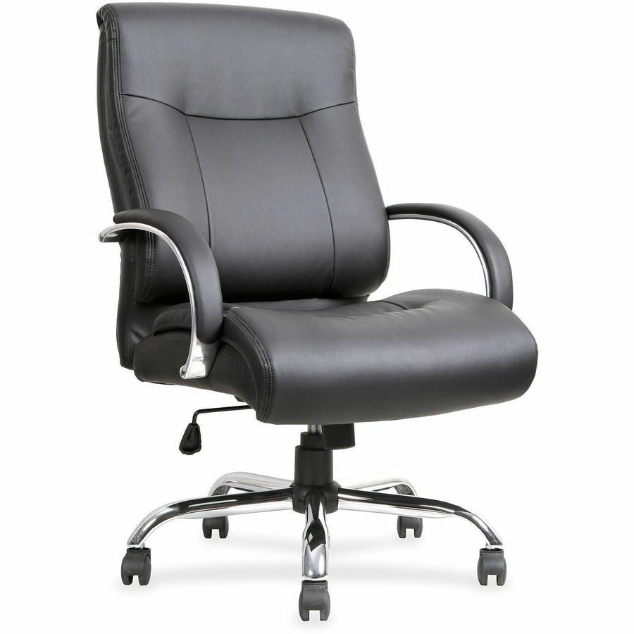 Lorell Deluxe Big & Tall Chair, 22.9" x 46.9", Black, Tilt Tension, LLR40206
