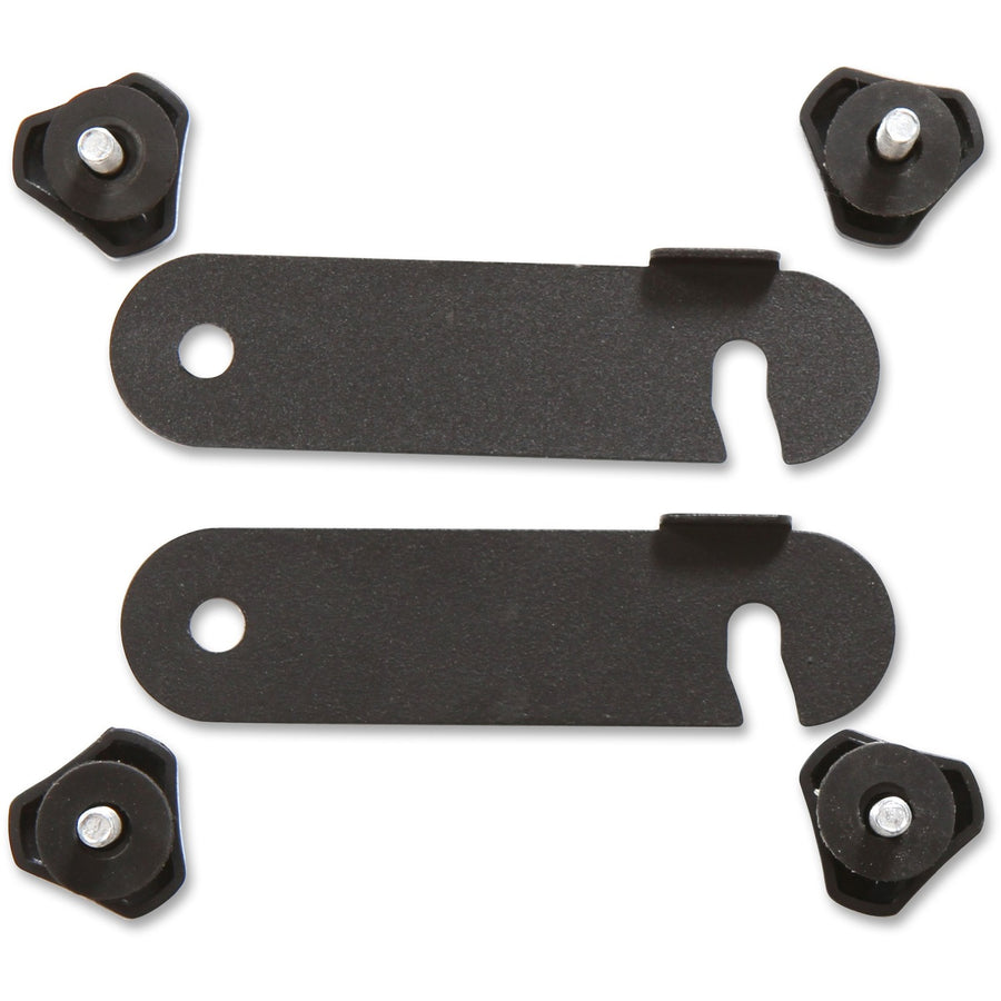 Lorell Preference Training Table Connector, 4.63" x 0.37", Black, Metal, 1 Set, LLR60723