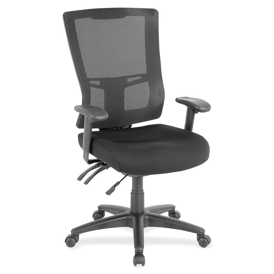 Lorell Mesh High-Back Office Chair, 26" x 46", Black, Reinforced, LLR85561