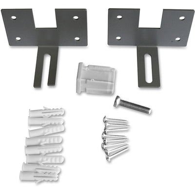 Lorell Panel System Wall Brackets, Aluminum, 1 Set, LLR90262