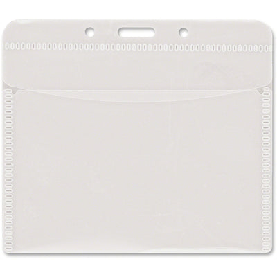 Advantus PVC-Free Horizontal Badge Holder, Clear, 50 / Pack — view 1