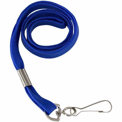 Baumgartens SICURIX Flat Metal Hook Lanyard, Blue, 100 / Pack — view 1