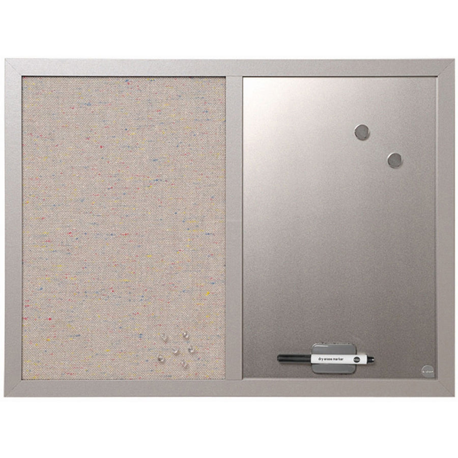 MasterVision MV Fabric/Dry-erase Bulletin Board, Magnetic, BVCMX04331608