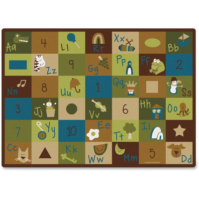 Carpets for Kids Premium Learning Blocks Nature Design Rug, CPT37712