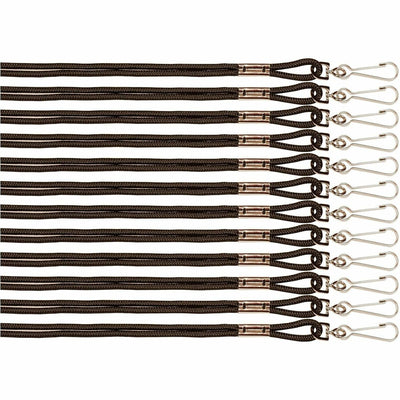 Champion Sports Heavy-duty Nylon Lanyard, Black, 1 Pack, CSI126BLK