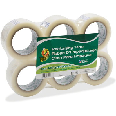 Shurtech Duck Brand Standard-Grade Packing Tape, Clear, 1 Pack, DUC240054