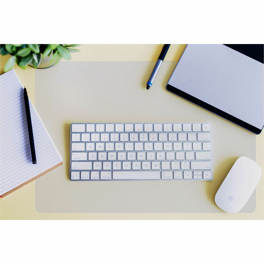 Floortex Desktex Polycarbonate Desk Pad 20" x 36", Clear, 10EA/CT — view 1
