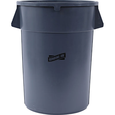 Genuine Joe 44-gallon Heavy-duty Trash Container, Gray, 4EA/CT — view 1