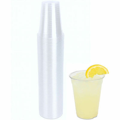 Genuine Joe 9 oz Clear Plastic Cups, 50 / Pack, GJO58233