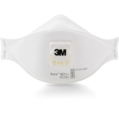 3M Aura Particulate Respirator, White, 1 Box — view 1