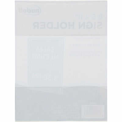 Nu-Dell Golite Cubicle Sign Holder, Clear, NUD37085Z