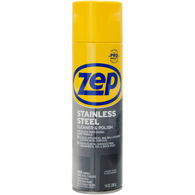 Zep Stainless Steel Polish, Black, ZPEZUSSTL14