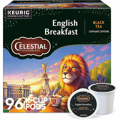 Keurig Dr Pepper Celestial Seasonings English Breakfast Black Tea K-Cup, 4 / Carton — view 1