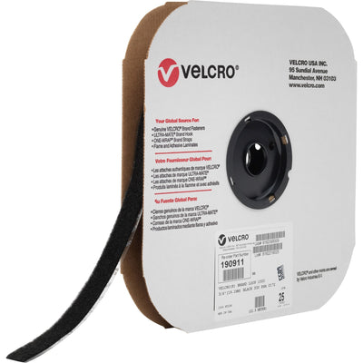 VELCRO® 190911 Industrial Industrial - Loop 1000, Black, 0.75", 25 yd, 1 Roll, VEK190911