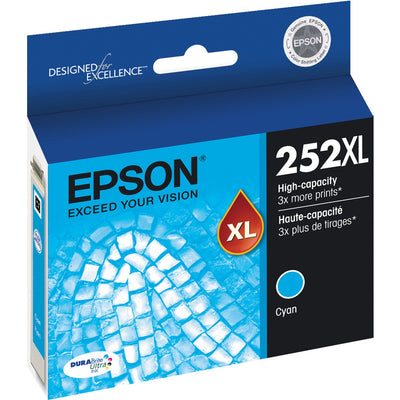 Epson DURABrite Ultra 252XL Original High Yield Inkjet Ink Cartridge - Cyan -, EPST252XL220S