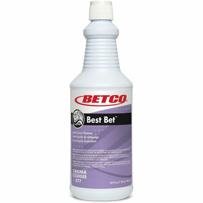 Betco Liquid Abrasive Creme Cleanser, White, 12 / Carton — view 1