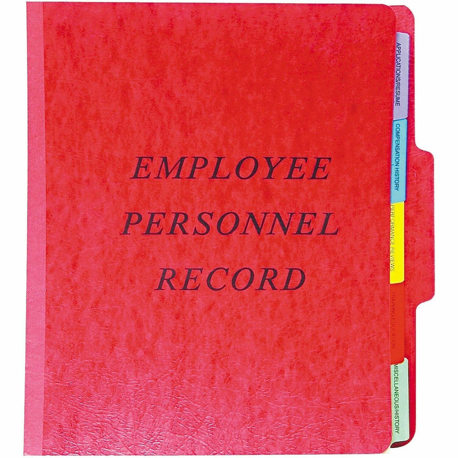 Pendaflex Employee/Personnel Folders, 10.25" x 3", Red, 1/3, Sturdy, PFXSER1ER