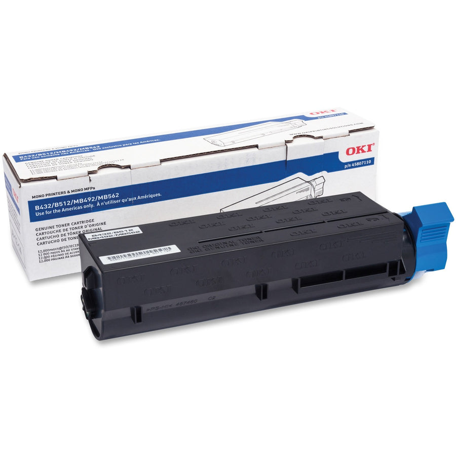 Oki B412/512 Extra High-Yield Toner Cartridge, OKI45807110