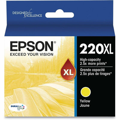 Epson DURABrite Ultra 220XL Original High Yield Inkjet Ink Cartridge - Yellow - 1 Pack, EPST220XL420S