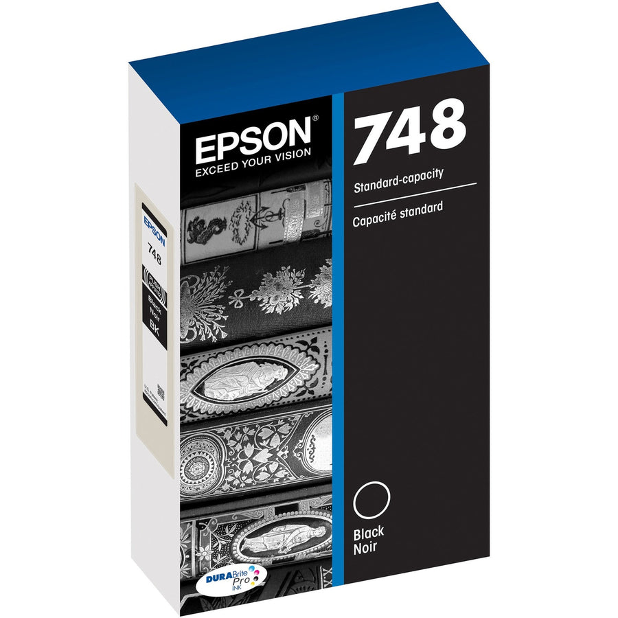 Epson 748 Black Ink Cartridge (T748120), DURABrite Pro, EPST748120