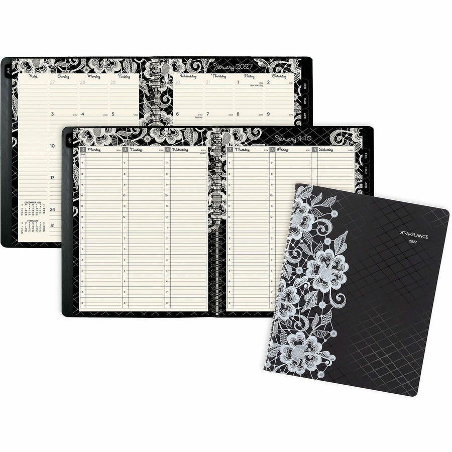 ACCO At-A-Glance Lacey Weekly Monthly Appointment Book Planner, Large, 8 1/2" x 11", Multi, 3EA/PK 4PK/CT — view 1
