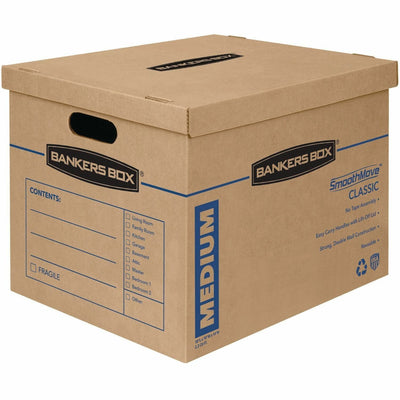Fellowes Bankers Box SmoothMove Classic Moving Boxes, Kraft, 20 / Carton, FEL7714210