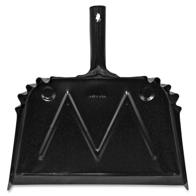 Genuine Joe Heavy-Duty Metal Dustpan, Black, GJO85151