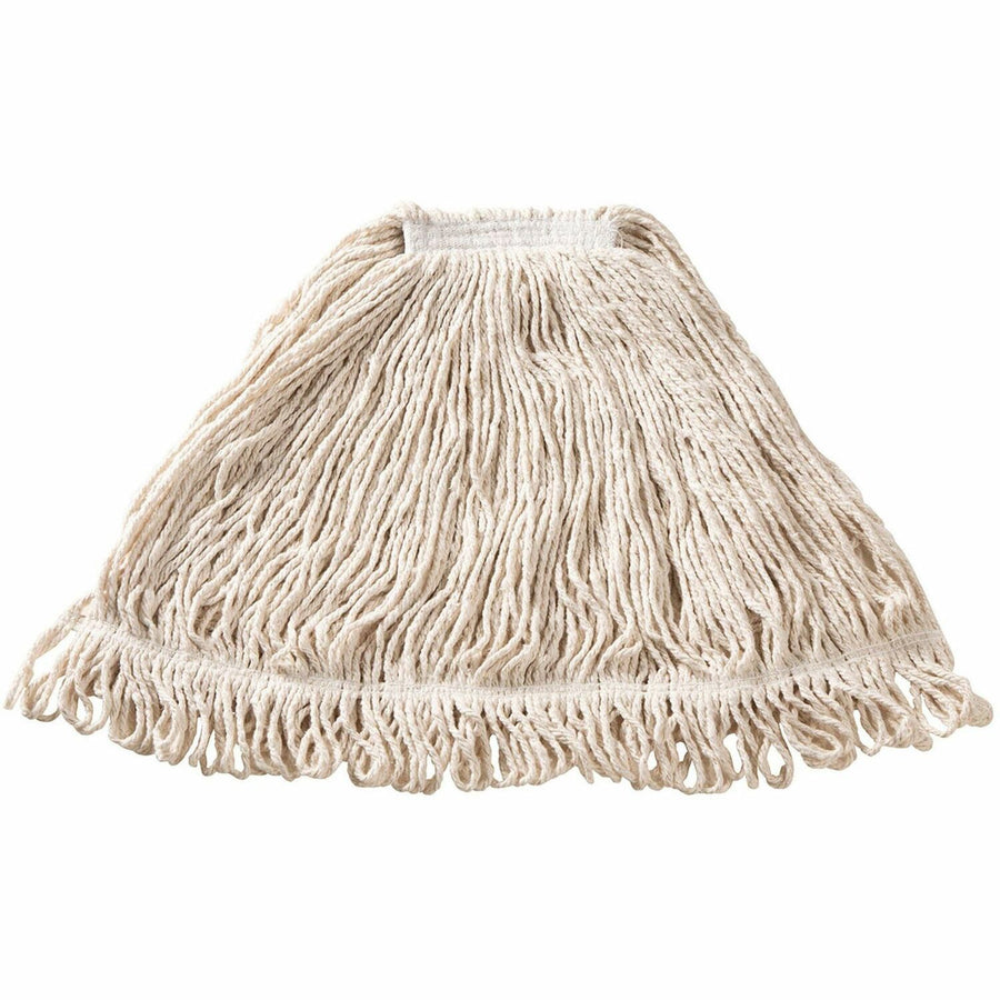 Rubbermaid Commercial Super Stitch Large Blend Mop, White, Synthetic Yarn, Cut Ends, RCPD21306WH00