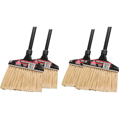Diversey O-Cedar Commercial MaxiPlus Professional Angle Broom, Black, 4 / Carton, DVO91351CT