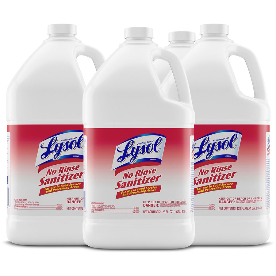 Professional Lysol No Rinse Sanitizer, Anti-bacterial, 4 / Carton, RAC74389CT